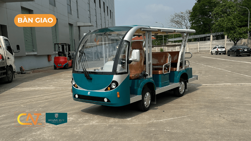 Bàn giao xe điện 11 chỗ cho Hoàng Huy Green River Hải Phòng