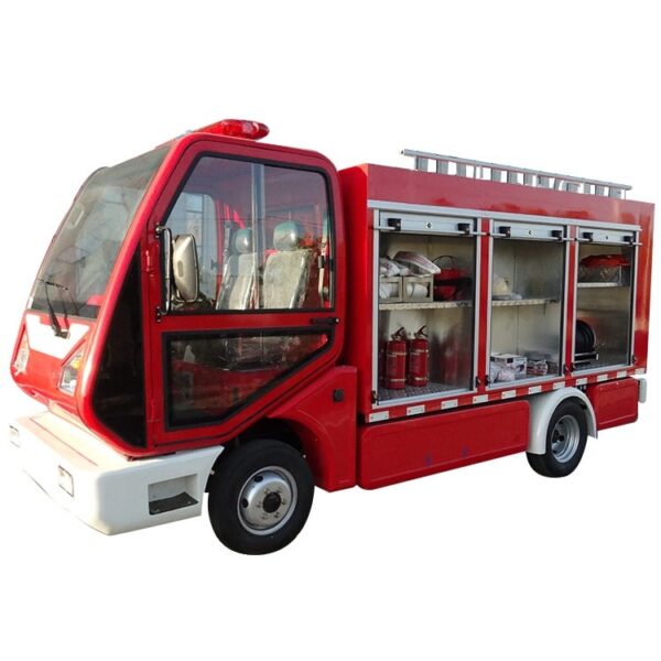 Xe điện cứu hỏa 2 chỗ EAGLE EG6040F cơ động, trang bị bình chữa cháy chuyên dụng, thân thiện môi trường