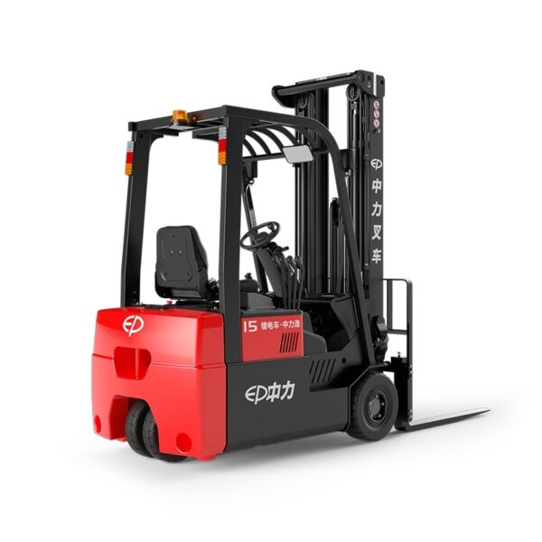 Xe Nâng Điện Ngồi Lái 3 Bánh EP CPD15/18/20TVL, động cơ kép (Dual Drive) 80V, pin Li-Ion, thiết kế nhỏ gọn cho kho hẹp