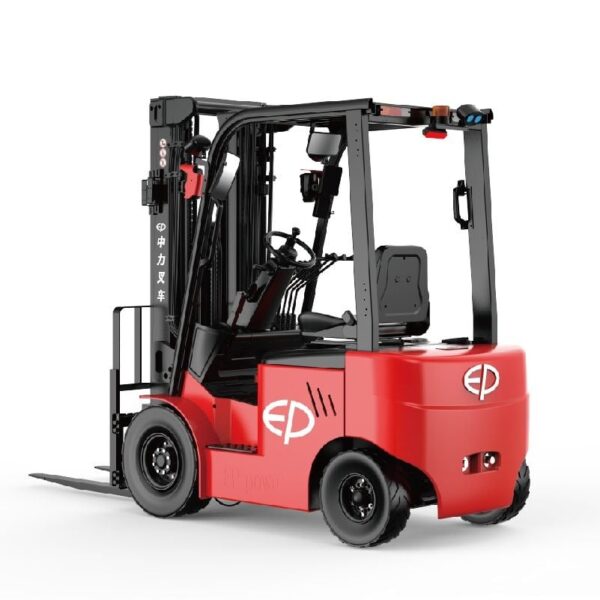 Xe nâng điện ngồi lái EP EFL 183 1.8 tấn, sử dụng hệ thống 80V mạnh mẽ, công nghệ PMSM và lốp lớn đa năng.