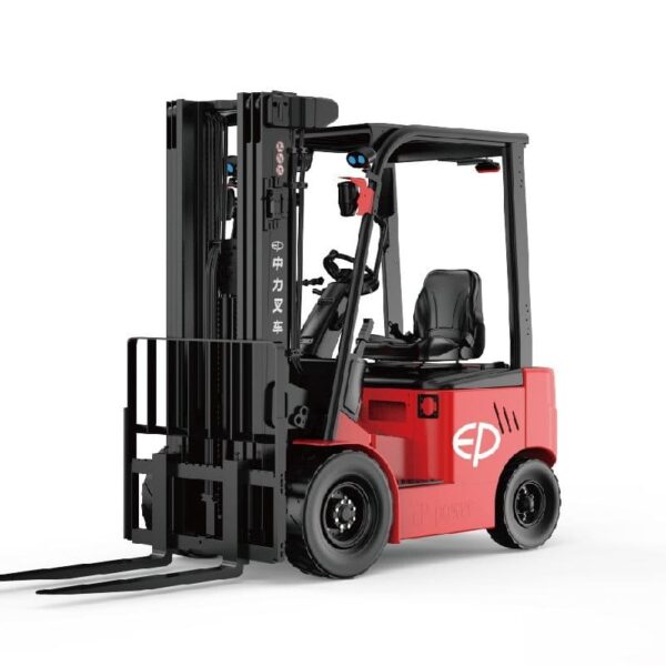 Xe nâng điện ngồi lái EP EFL 183 1.8 tấn, sử dụng hệ thống 80V mạnh mẽ, công nghệ PMSM và lốp lớn đa năng.