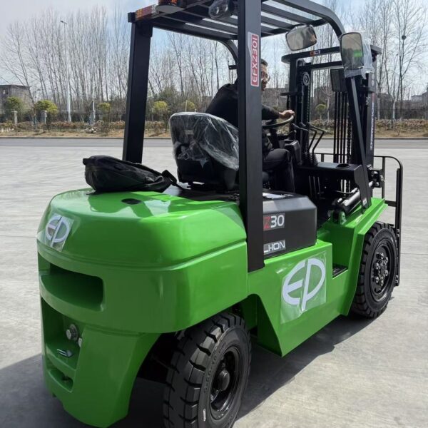 Xe Nâng Điện EP EFXZ-301, 2.5 tấn và 3 tấn, chuyển đổi từ xe dầu sang pin Li-Ion, chất lượng như mới