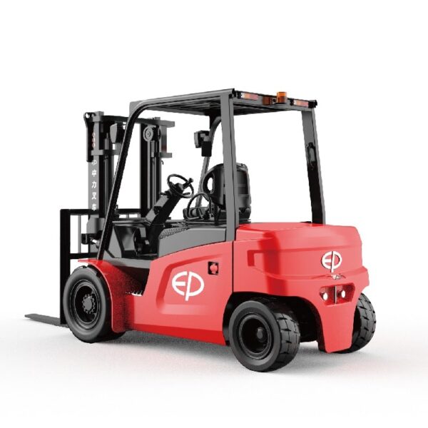 Xe nâng điện ngồi lái EP CPD50L1 5 tấn, 80V Li-Ion, với thiết kế khung bảo vệ h6=2250mm chuyên dụng để chui lọt container