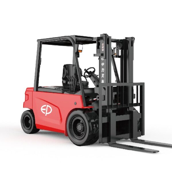 Xe nâng điện ngồi lái EP CPD50L1 5 tấn, 80V Li-Ion, với thiết kế khung bảo vệ h6=2250mm chuyên dụng để chui lọt container