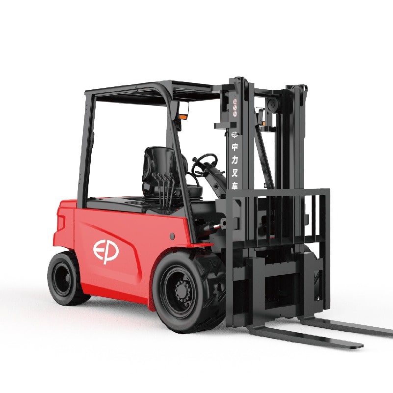 Xe Nâng Điện EP CPD50L1 (5 Tấn) Chui Container Xe nâng điện ngồi lái EP CPD50L1 5 tấn, 80V Li-Ion, với thiết kế khung bảo vệ h6=2250mm chuyên dụng để chui lọt container